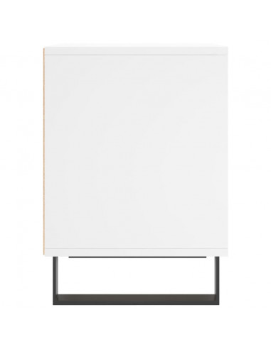 Comodino Bianco 40x35x50 cm in Legno Multistrato