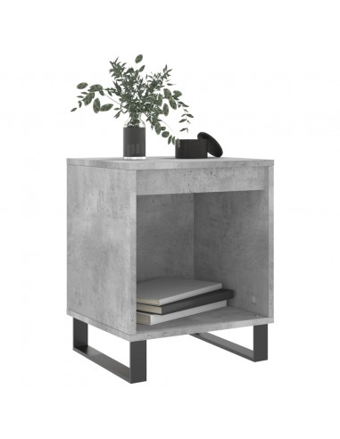 Comodini 2pz Grigio Cemento 40x35x50 cm in Legno Multistrato