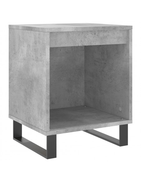 Comodini 2pz Grigio Cemento 40x35x50 cm in Legno Multistrato