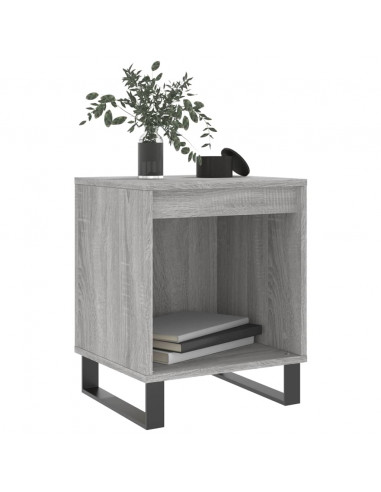 Comodini 2pz Grigio Sonoma 40x35x50 cm in Legno Multistrato