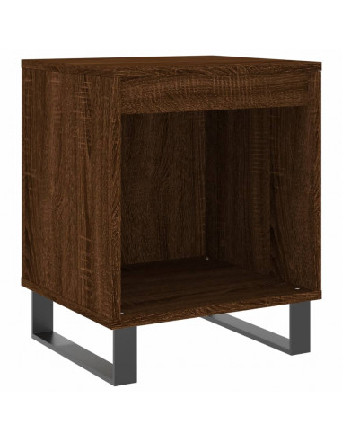 Comodini 2pz Rovere Marrone 40x35x50 cm in Legno Multistrato