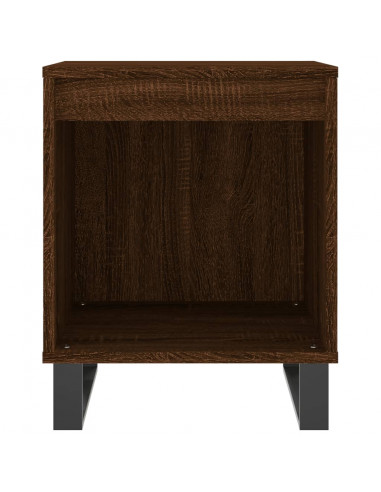 Comodini 2pz Rovere Marrone 40x35x50 cm in Legno Multistrato