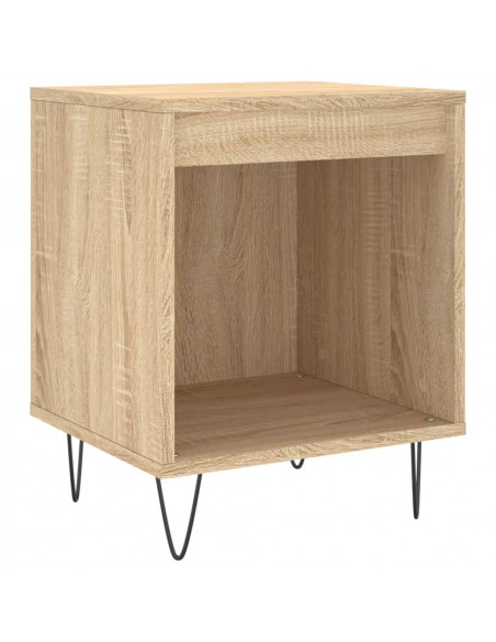 Comodino Rovere Sonoma 40x35x50 cm in Legno Multistrato