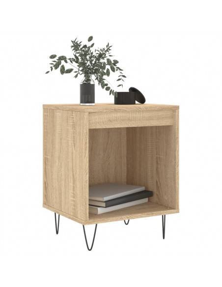 Comodino Rovere Sonoma 40x35x50 cm in Legno Multistrato