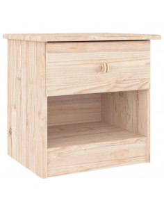 Comodino ALTA 41x35x41 cm in Legno Massello di Pino 2