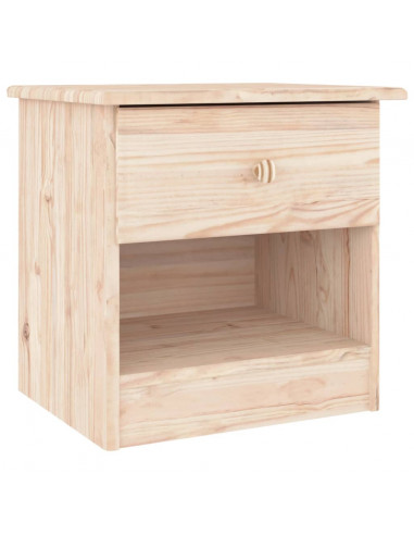 Comodino ALTA 41x35x41 cm in Legno Massello di Pino