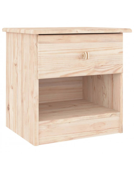 Comodino ALTA 41x35x41 cm in Legno Massello di Pino