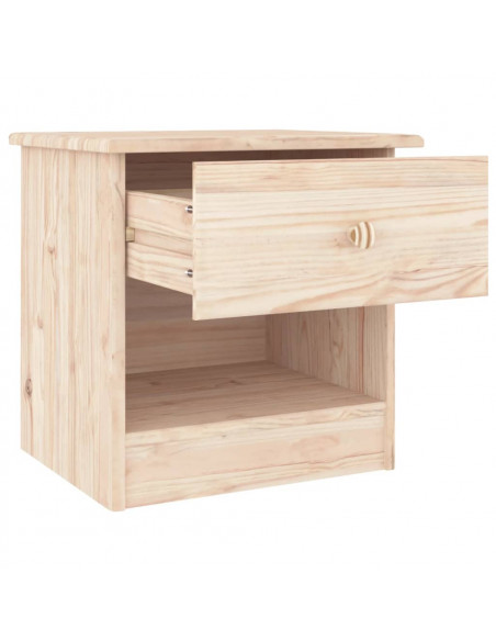 Comodino ALTA 41x35x41 cm in Legno Massello di Pino