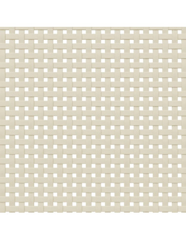 Comodino SENJA Aspetto Rattan Bianco 40x35x80 cm in Legno Pino