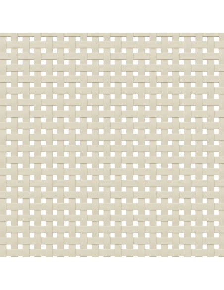 Comodino SENJA Aspetto Rattan Bianco 40x35x80 cm in Legno Pino