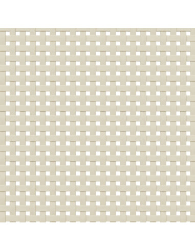Comodino SENJA Aspetto Rattan Bianco 40x35x65 cm in Legno Pino