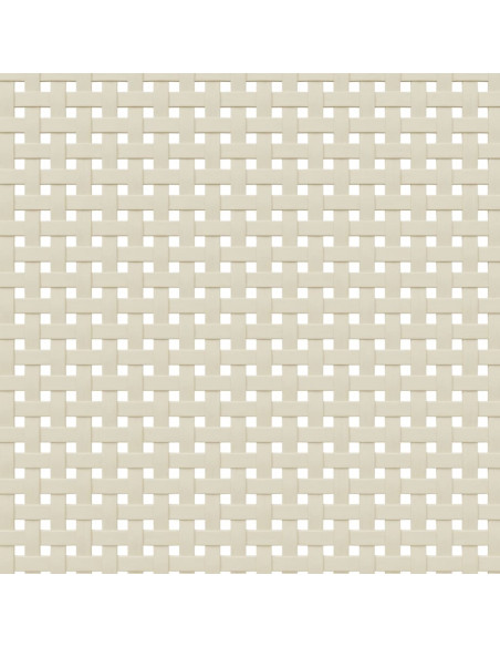 Comodino SENJA Aspetto Rattan Bianco 40x35x65 cm in Legno Pino