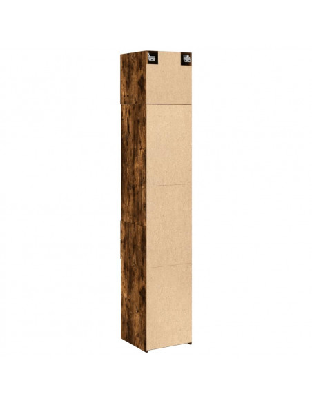 Mobile Sottile Rovere Fumo 40x42,5x225 cm in Truciolato