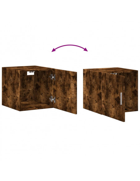 Mobile Sottile Rovere Fumo 40x42,5x225 cm in Truciolato