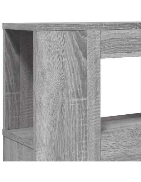 Testiera LED Grigio Sonoma 200x18,5x103,5 cm Legno Multistrato