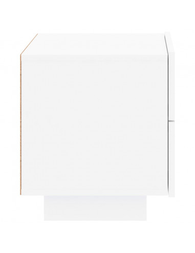 Comodino con Luci LED Bianco 70x36x40,5 cm