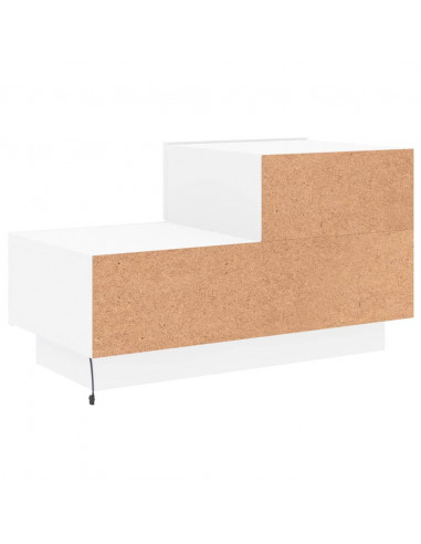 Comodino con Luci LED Bianco 70x36x40,5 cm