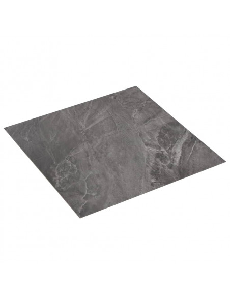 Listoni per Pavimenti Autoadesivi in PVC 5,11m² Nero con Motivo