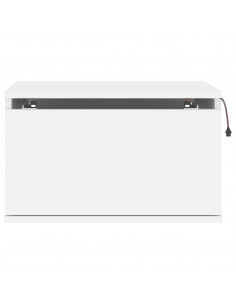 Comodino a Parete con Luci LED Bianco 2