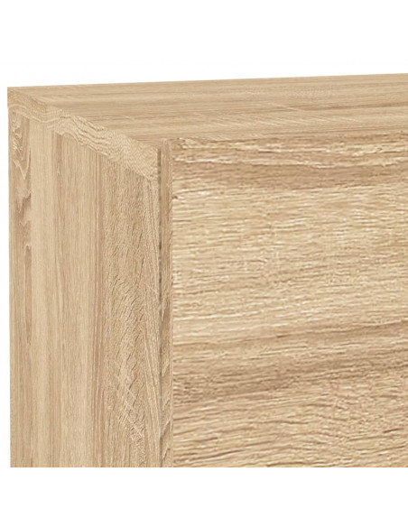 Comodino con Luci LED Rovere Sonoma 70x36x40,5 cm