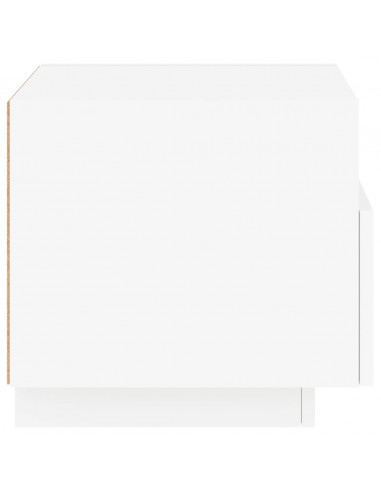 Comodino con Luci LED Bianco 40x39x37 cm