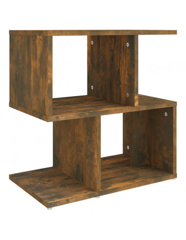 Comodino Rovere Fumo 50x30x51,5 cm in Legno Multistrato