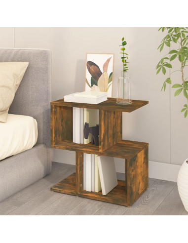 Comodino Rovere Fumo 50x30x51,5 cm in Legno Multistrato