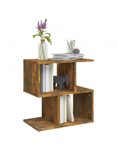 Comodino Rovere Fumo 50x30x51,5 cm in Legno Multistrato
