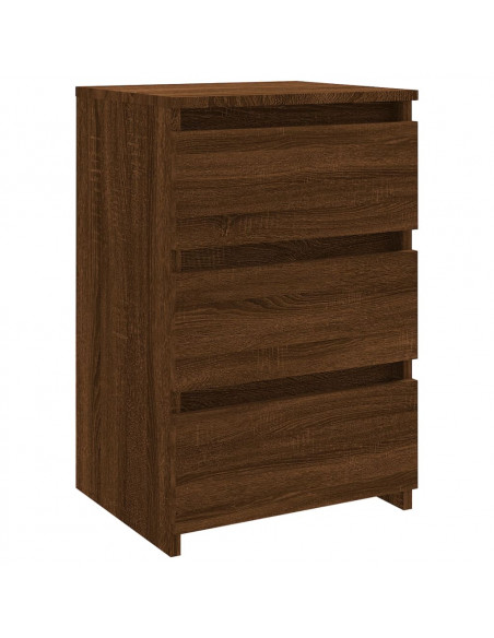 Comodini Rovere Marrone 2 pz 40x35x62,5 cm in Legno Multistrato