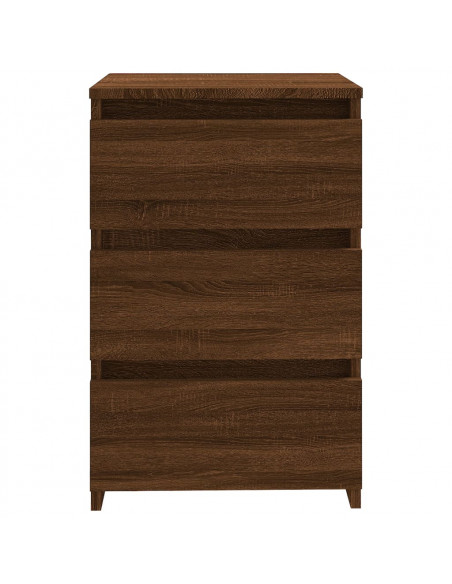 Comodini Rovere Marrone 2 pz 40x35x62,5 cm in Legno Multistrato
