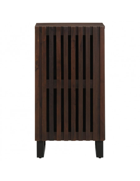 Credenza Marrone 40x34x75 cm in Legno Massello di Mango