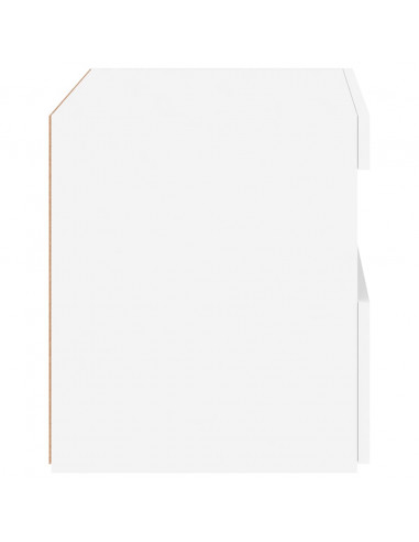 Comodino con Luci LED Bianco 50x40x45 cm