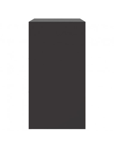 Credenza Nera 67x39x73 cm in Acciaio