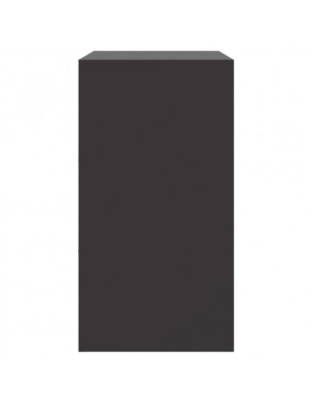 Credenza Nera 67x39x73 cm in Acciaio