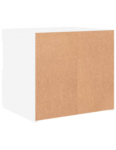 Comodino con Luci LED Bianco 50x40x45 cm