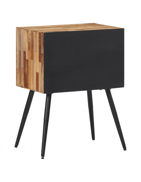Comodino 47x31,5x60 cm in Legno Massello di Teak