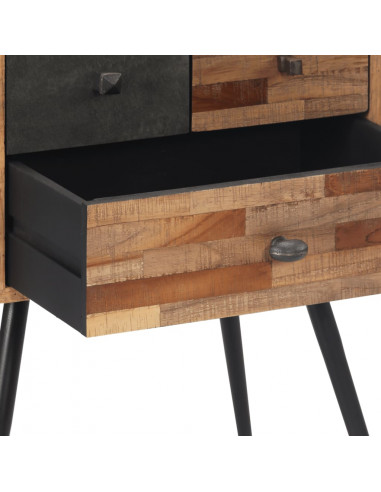 Comodino 47x31,5x60 cm in Legno Massello di Teak