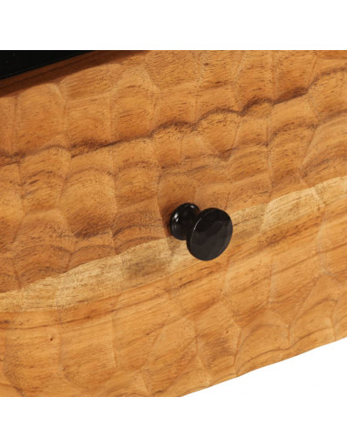 Comodino 40x33x46 cm in Legno Massello di Acacia