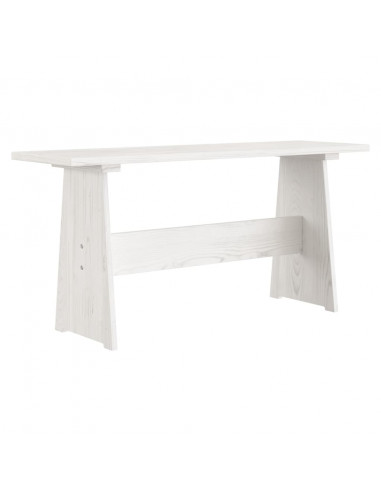 Set da Pranzo 3 pz REINE Bianco in Legno Massello di Pino