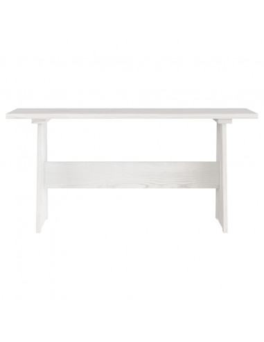 Set da Pranzo 3 pz REINE Bianco in Legno Massello di Pino