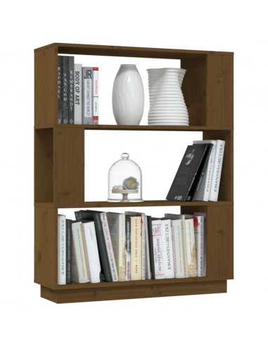 Libreria/Divisorio Miele 80x25x101 cm in Legno Massello