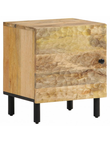 Comodino 40x33x46 cm in Legno Massello di Mango