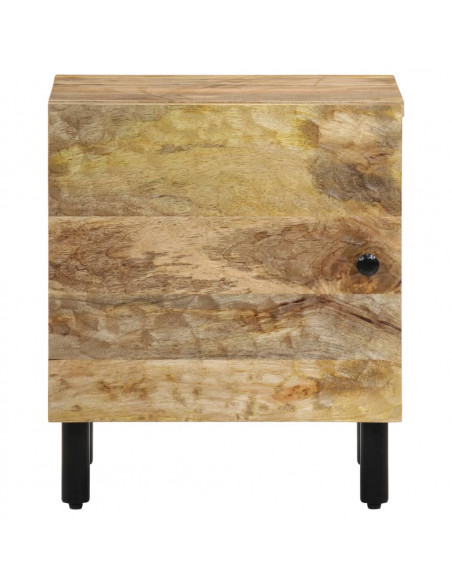 Comodino 40x33x46 cm in Legno Massello di Mango