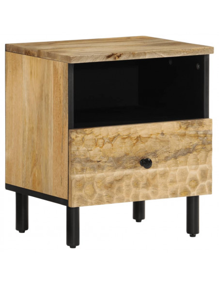 Comodini 2pz 40x33x46 cm in Legno Massello di Mango