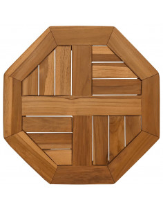 Piano per Tavolo 40x40x2,5 cm Ottagonale Legno Massello Teak 2