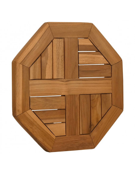 Piano per Tavolo 40x40x2,5 cm Ottagonale Legno Massello Teak