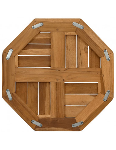 Piano per Tavolo 40x40x2,5 cm Ottagonale Legno Massello Teak
