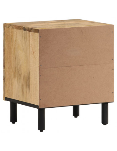 Comodini 2pz 40x33x46 cm in Legno Massello di Mango