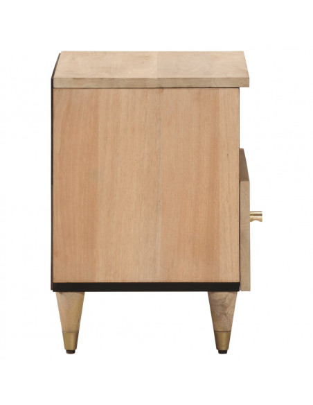 Comodino 40x33x46 cm in Legno Massello di Mango