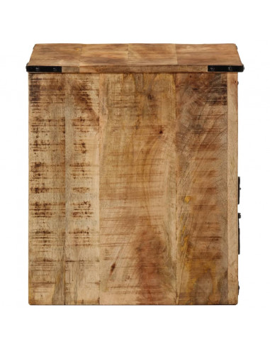 Comodino 45x40x45 cm in Legno Massello di Mango